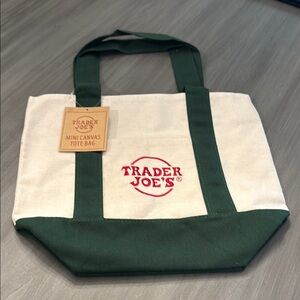 Trader Joe's Mini Canvas Tote Bag